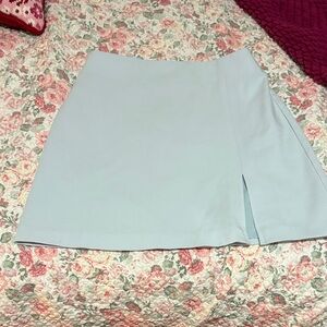 Sunday Best Light Blue Mini Skirt